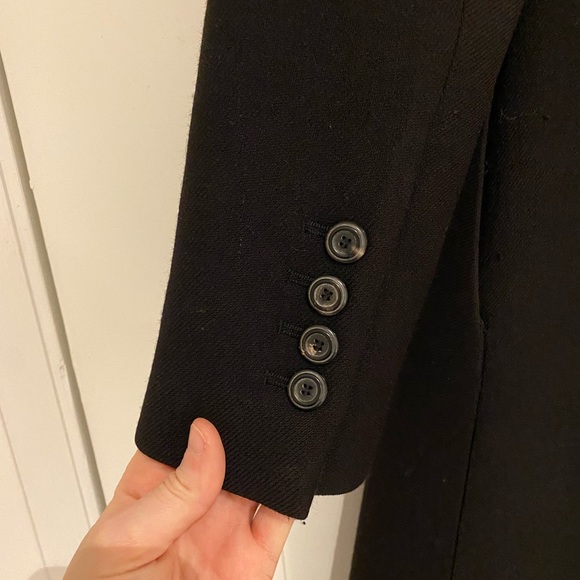 Zara XS black wool coat - Picture 6 of 7